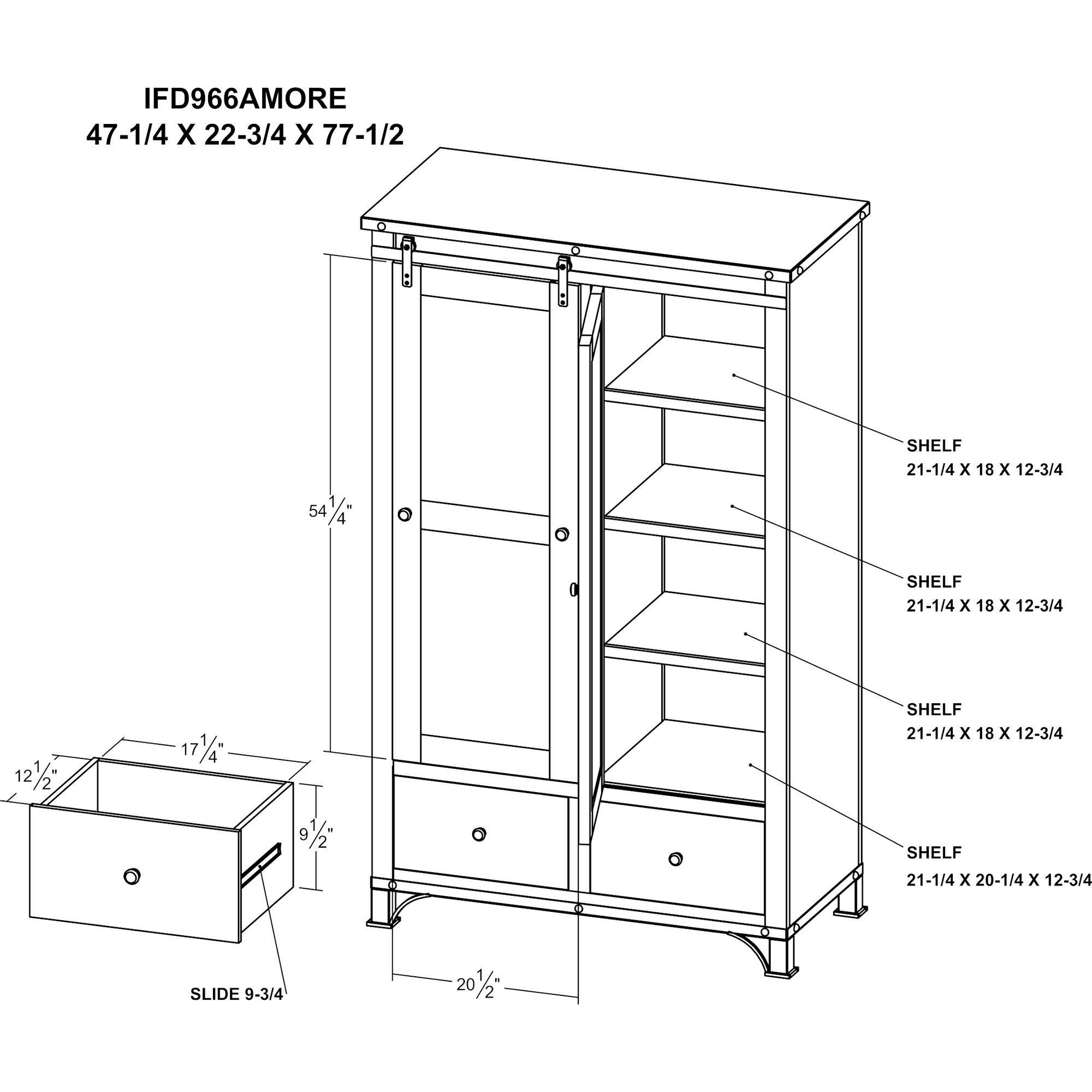 Antique 2 Drawer 1 Sliding Door 1 Mirror Door Armoire 12 Antique 2 Drawer 1 Sliding Door 1 Mirror Door Armoire - Image 12