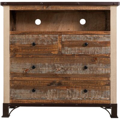 Antique 4 Drawer Media Chest