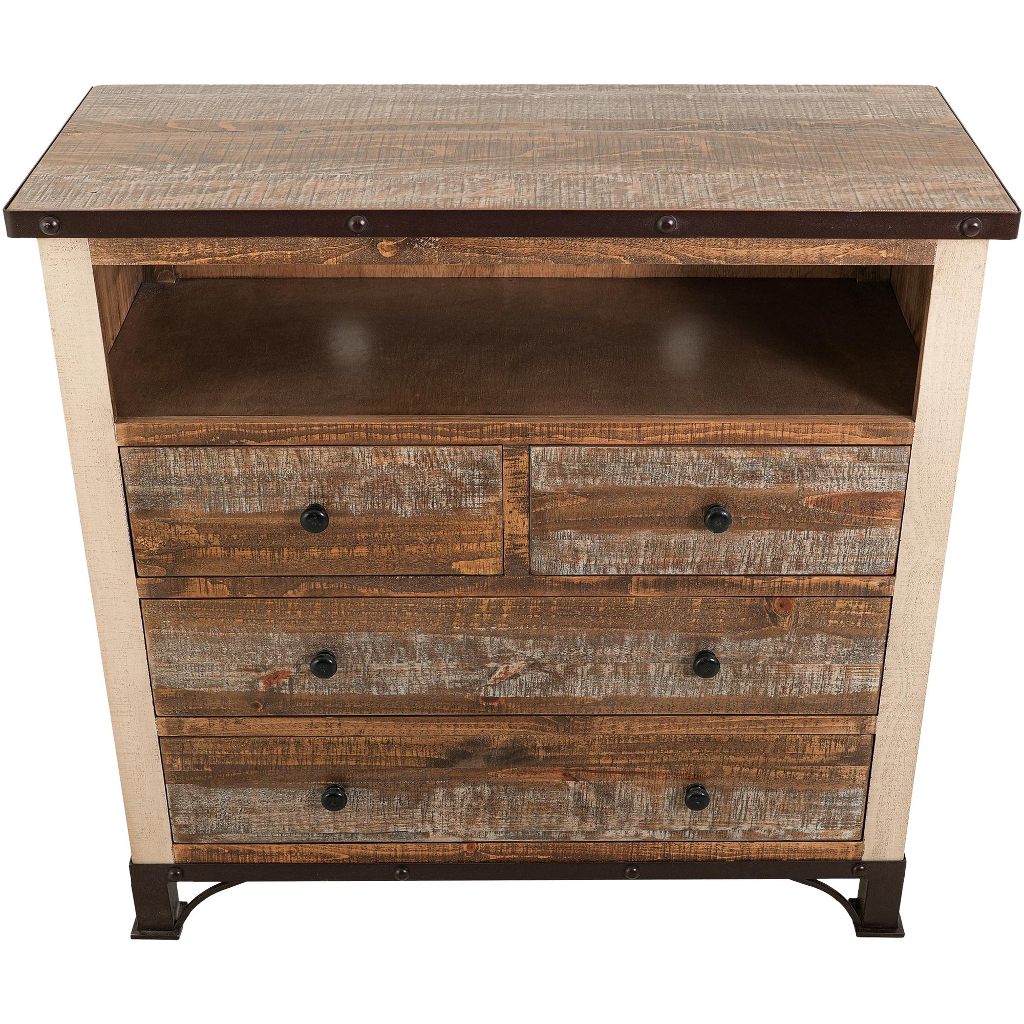 Antique 4 Drawer Media Chest 4 Antique 4 Drawer Media Chest - Image 4