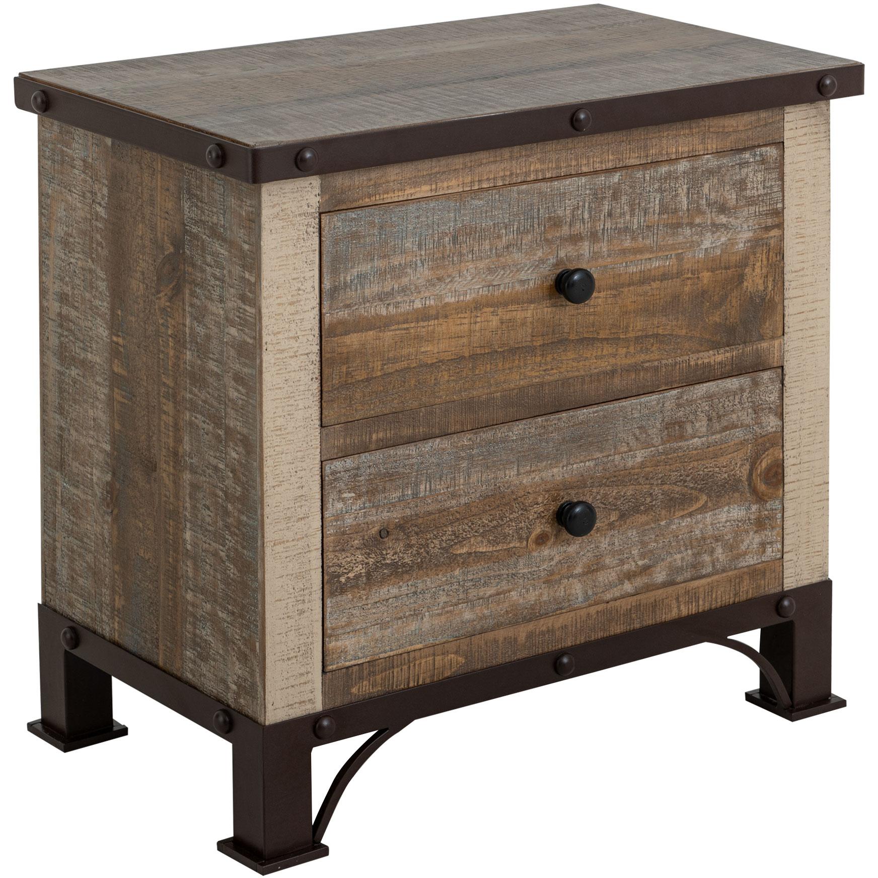 Antique 2 Drawer Nightstand 1 Antique 2 Drawer Nightstand