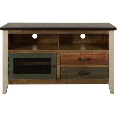 Antique 2 Drawer 1 Door 52" TV Stand