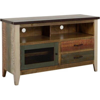 Antique 2 Drawer 1 Door 52" TV Stand IFD966STAND IFD966STAND 02