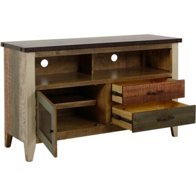 Antique 2 Drawer 1 Door 52" TV Stand IFD966STAND IFD966STAND 03