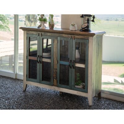 Antique 4 Glass Door 50" Console 10 Antique 4 Glass Door 50" Console IFD967CONS-MC IFD967CONS MC 04