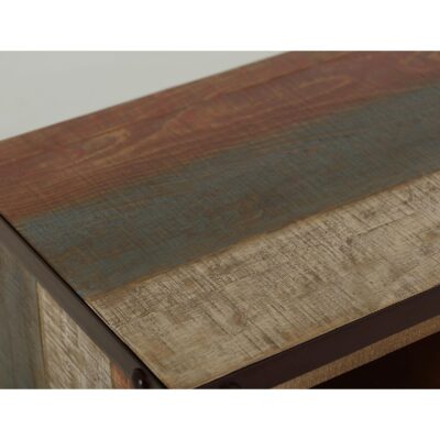 Antique 2 Drawer 2 Iron Mesh Doors 76" TV Stand IFD968STAND IFD968STAND 05