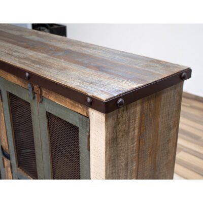 Antique 4 Iron Mesh Door 48" Console 12 Antique 4 Iron Mesh Door 48" Console IFD969CONS-4MC IFD969CONS 4MC 05