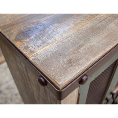 Antique 6 Iron Mesh Door 71" Console 12 Antique 6 Iron Mesh Door 71" Console IFD969CONS-6MC IFD969CONS 6MC 06