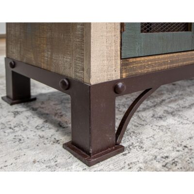 Antique 6 Iron Mesh Door 71" Console 13 Antique 6 Iron Mesh Door 71" Console IFD969CONS-6MC IFD969CONS 6MC 07