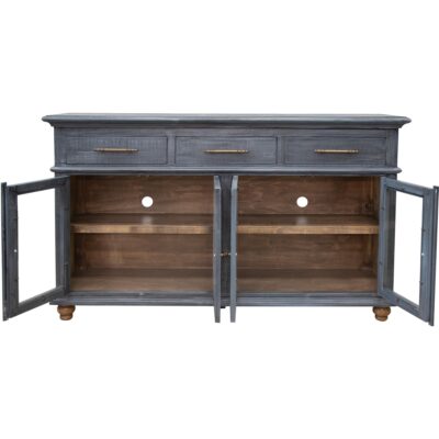 Vintage 3 Drawer 4 Door Console 9 Vintage 3 Drawer 4 Door Console IFD9701CNSBL IFD9701CNSBL 03