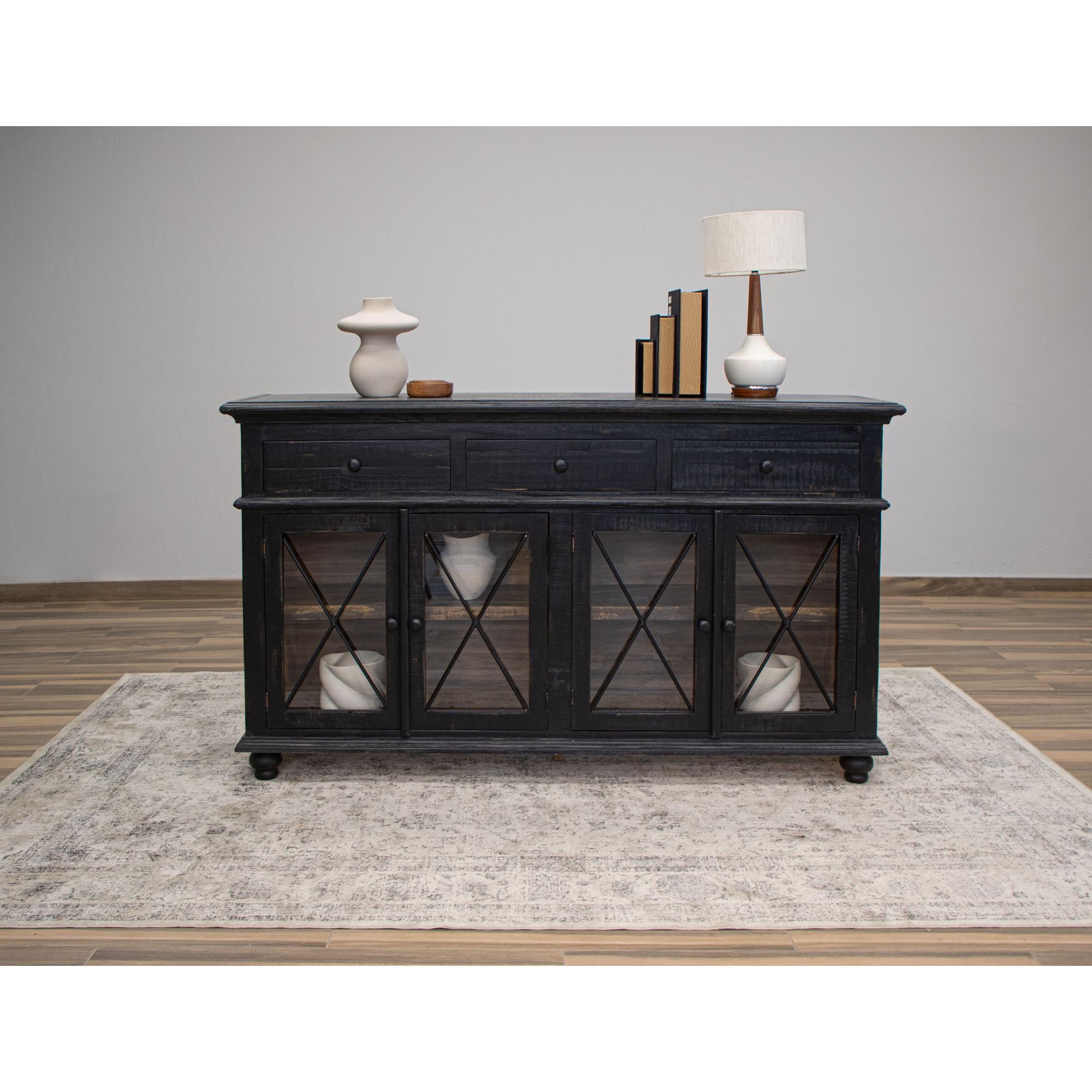 Vintage 3 Drawer 4 Doors 70" Console 3 Vintage 3 Drawer 4 Doors 70" Console - Image 3