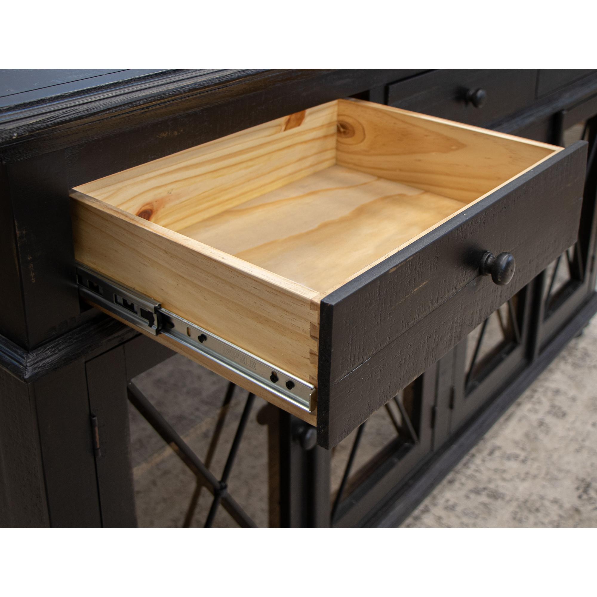 Vintage 3 Drawer 4 Doors 70" Console 6 Vintage 3 Drawer 4 Doors 70" Console - Image 6