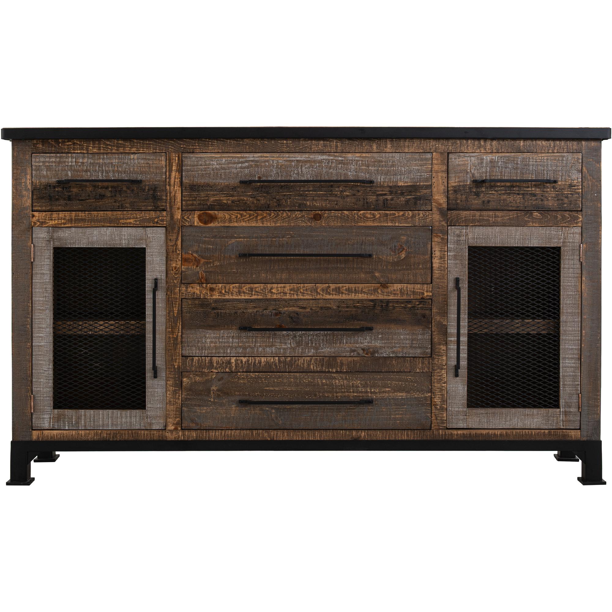 Antique 6 Drawer 2 Doors Buffet 1 Antique 6 Drawer 2 Doors Buffet