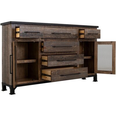 Antique 6 Drawer 2 Doors Buffet 12 Antique 6 Drawer 2 Doors Buffet IFD9771BFF IFD9771BFF 03