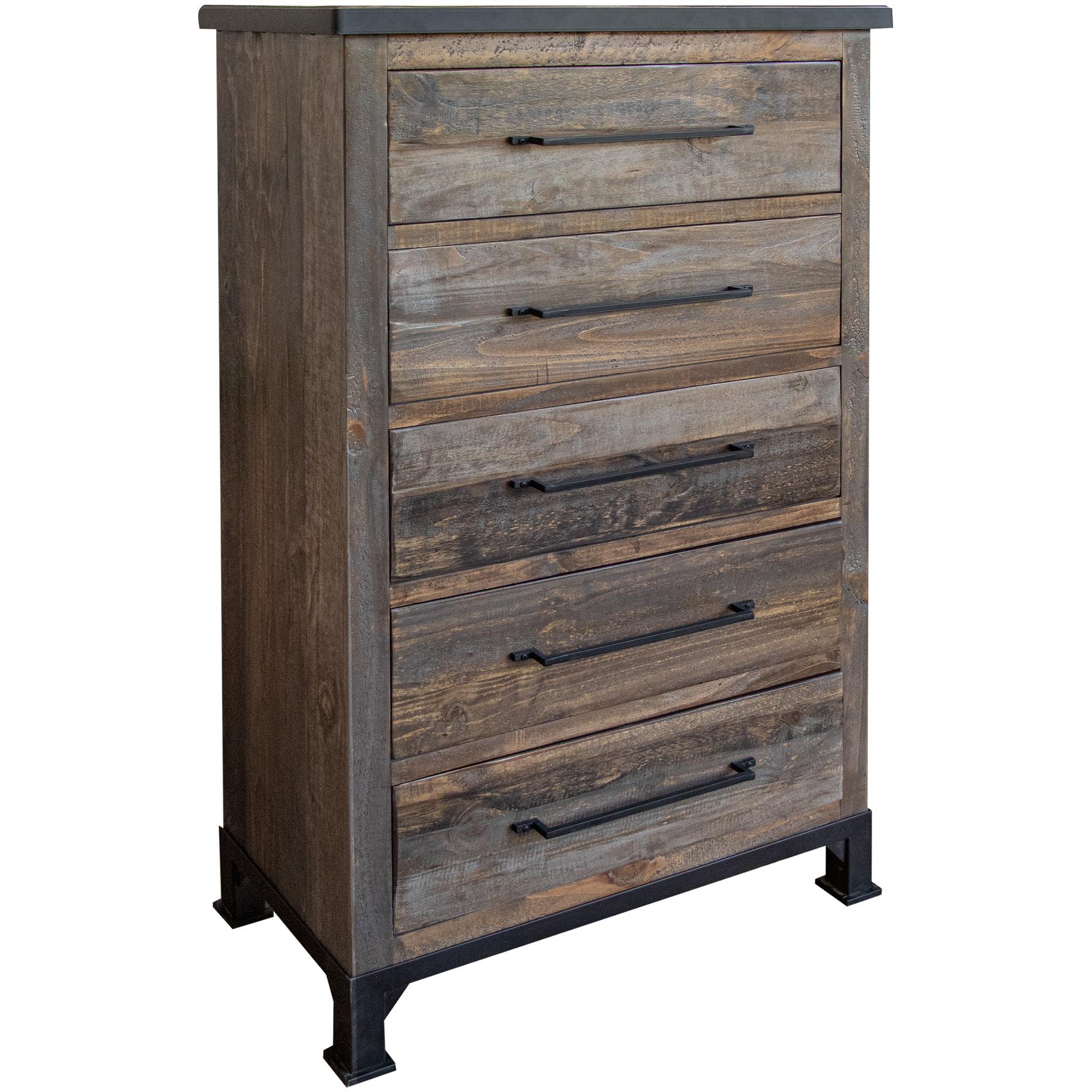 Antique 5 Drawer Chest 2 Antique 5 Drawer Chest - Image 2