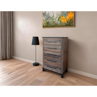 Antique 5 Drawer Chest 7 Antique 5 Drawer Chest IFD9771CHT IFD9771CHT 03