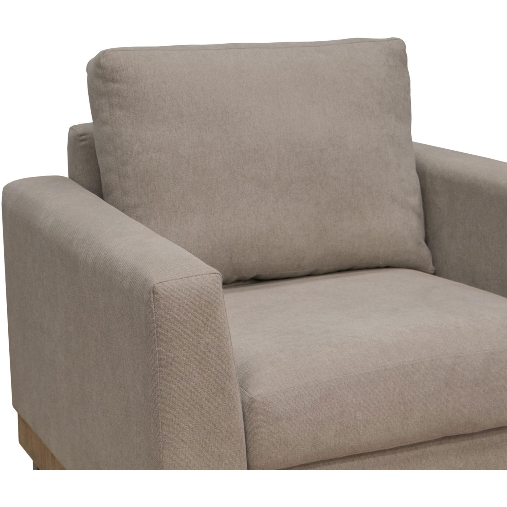 Mita Metal & Wood Base Armchair 3 Mita Metal & Wood Base Armchair - Image 3