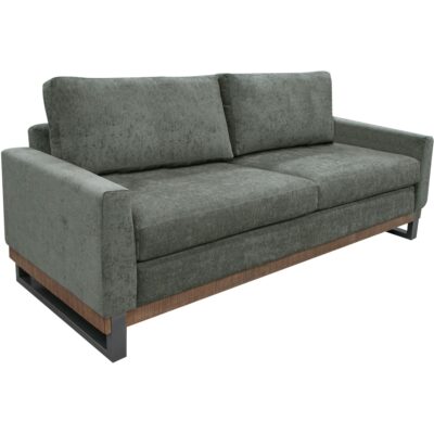 Mita Metal & Wood Base Loveseat