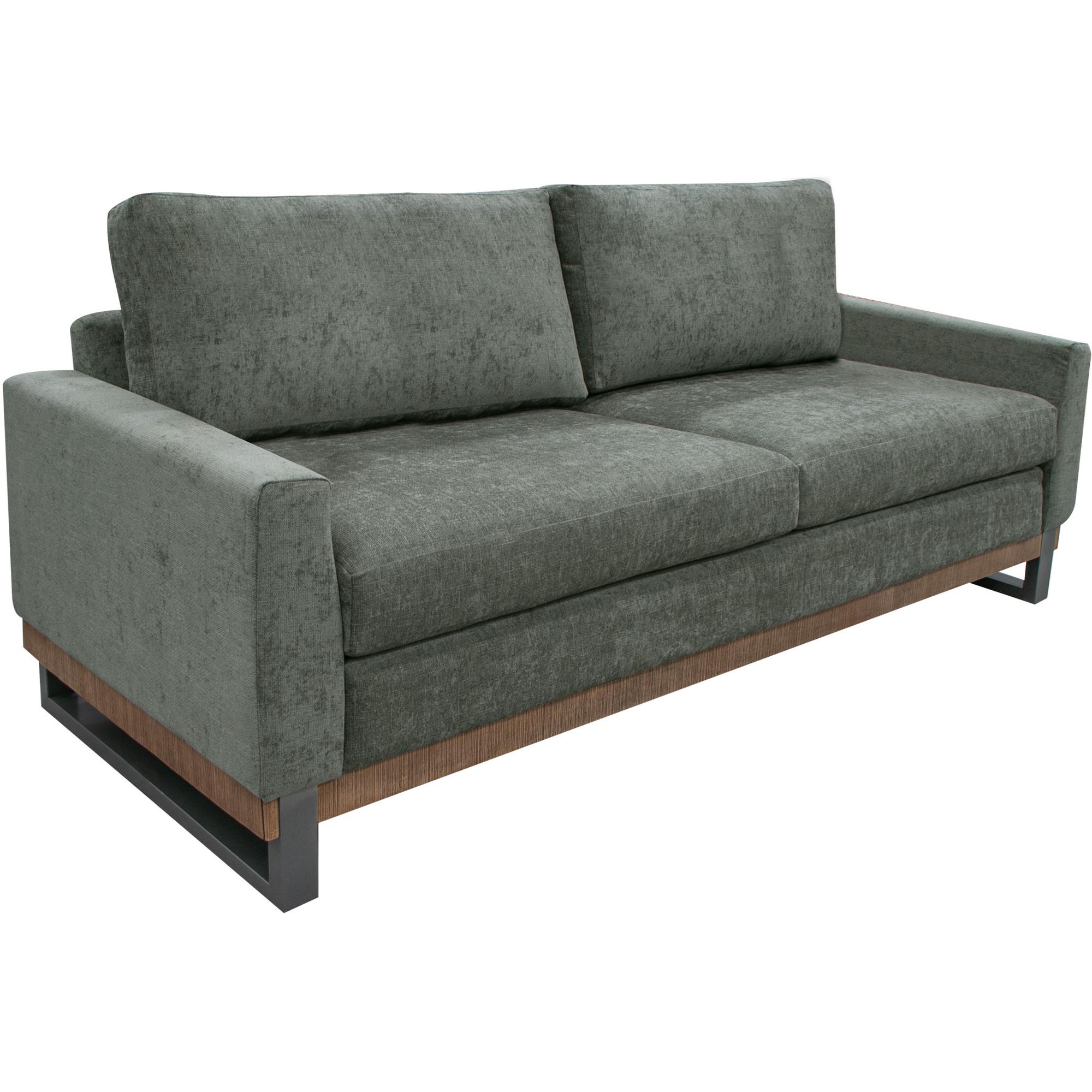 Mita Metal & Wood Base Loveseat 1 Mita Metal & Wood Base Loveseat