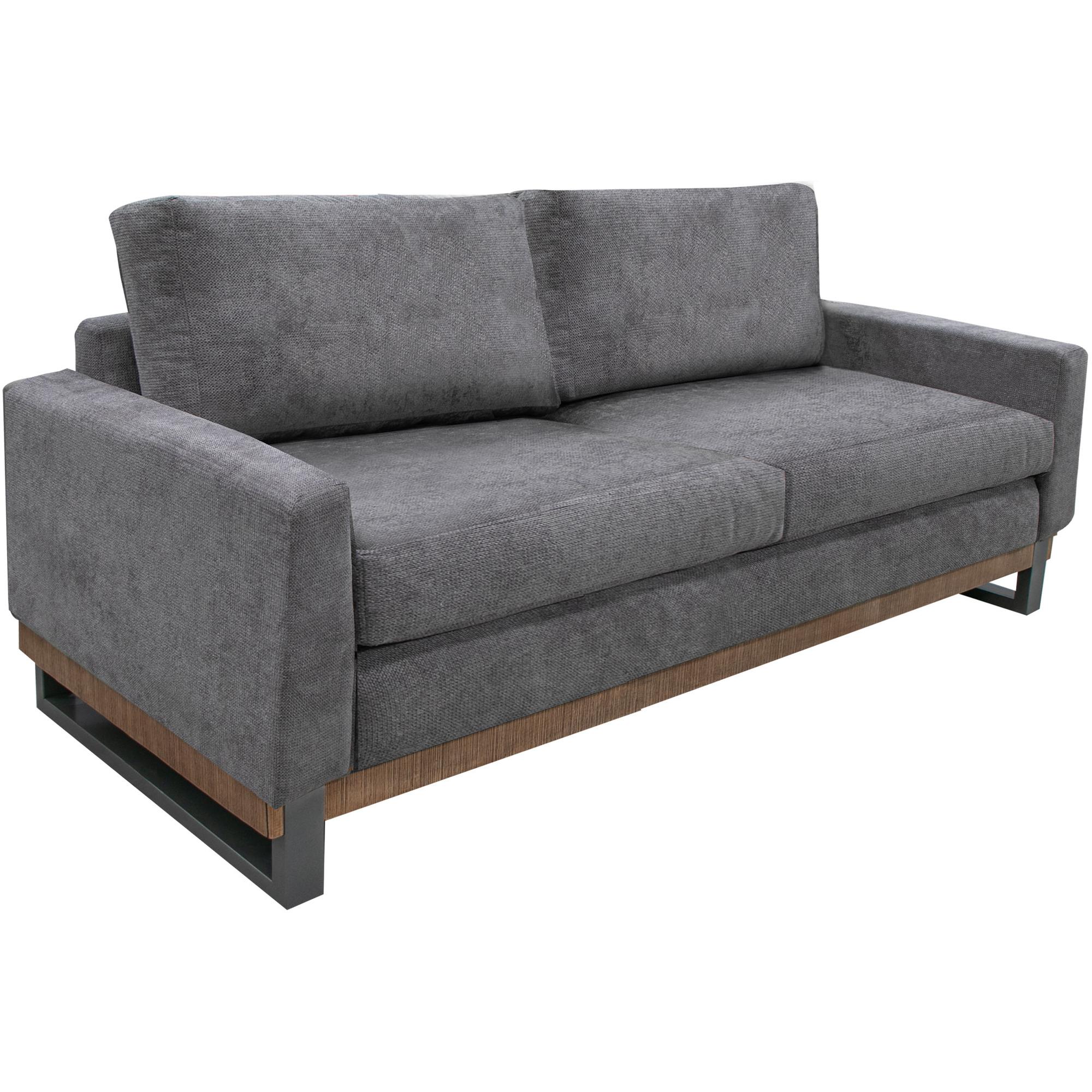 Mita Metal & Wood Base Loveseat 1 Mita Metal & Wood Base Loveseat