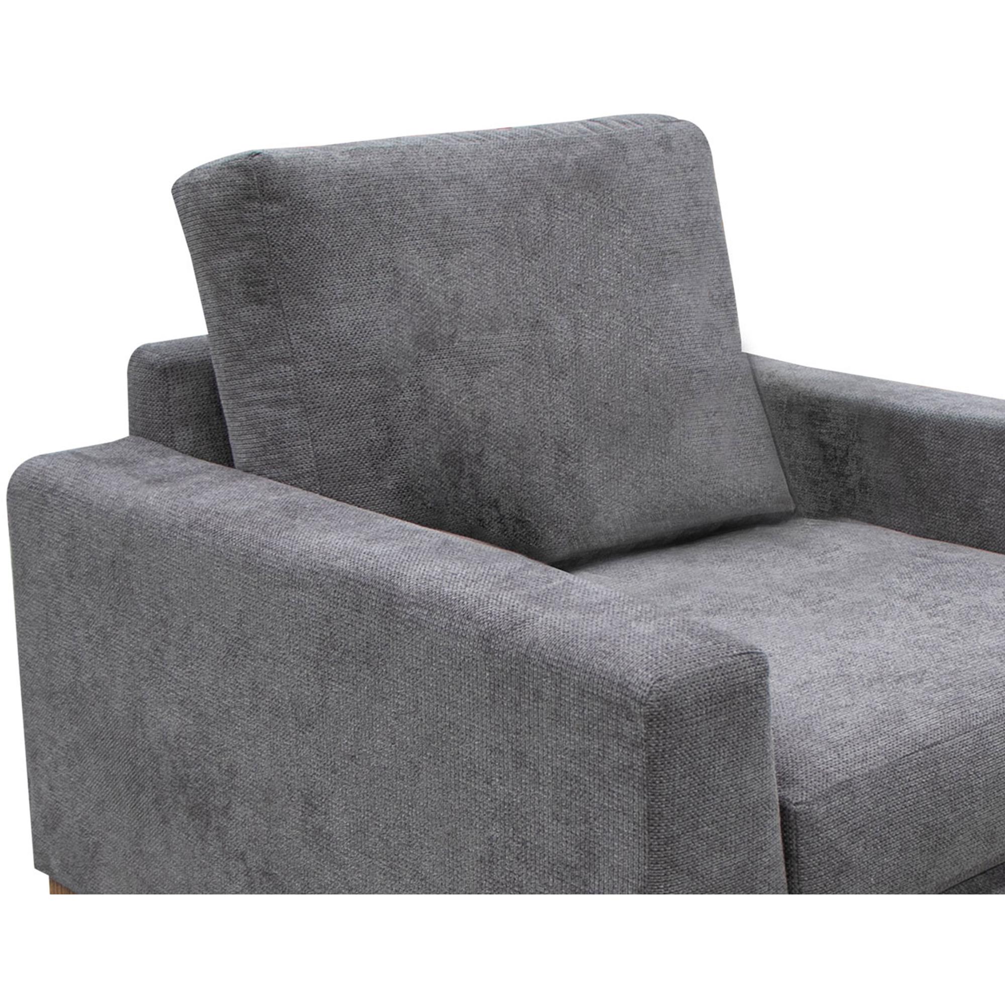 Mita Metal & Wood Base Loveseat 3 Mita Metal & Wood Base Loveseat - Image 3