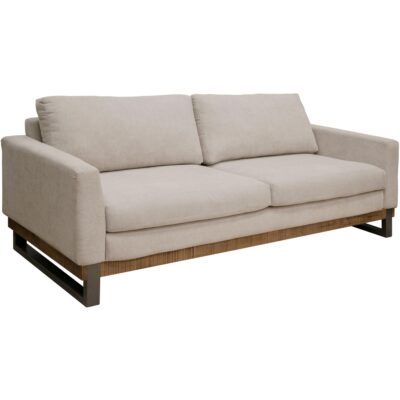 Mita Metal & Wood Base Sofa