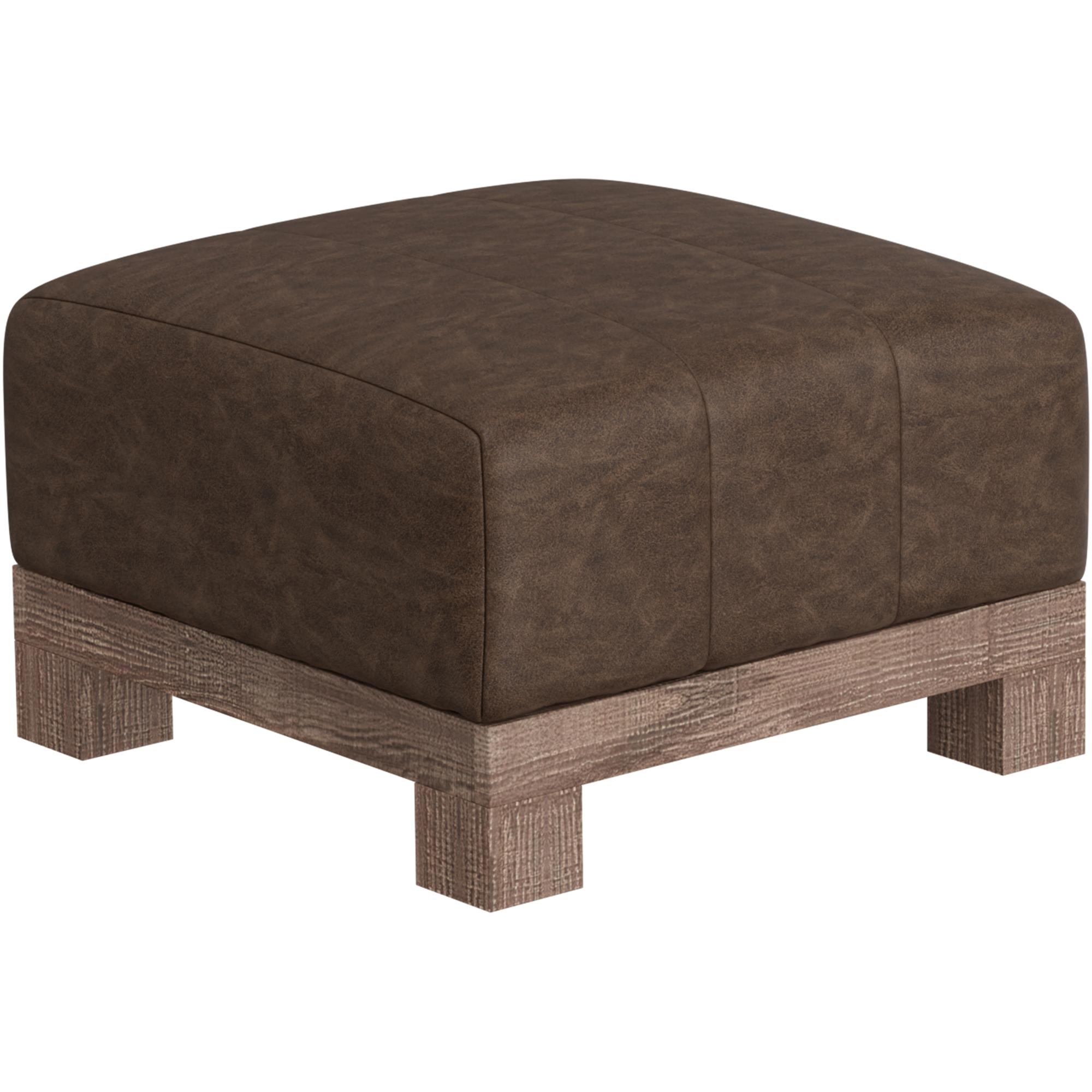 Samba Wooden Frame & Base Upholstered Square Ottoman 1 Samba Wooden Frame & Base Upholstered Square Ottoman