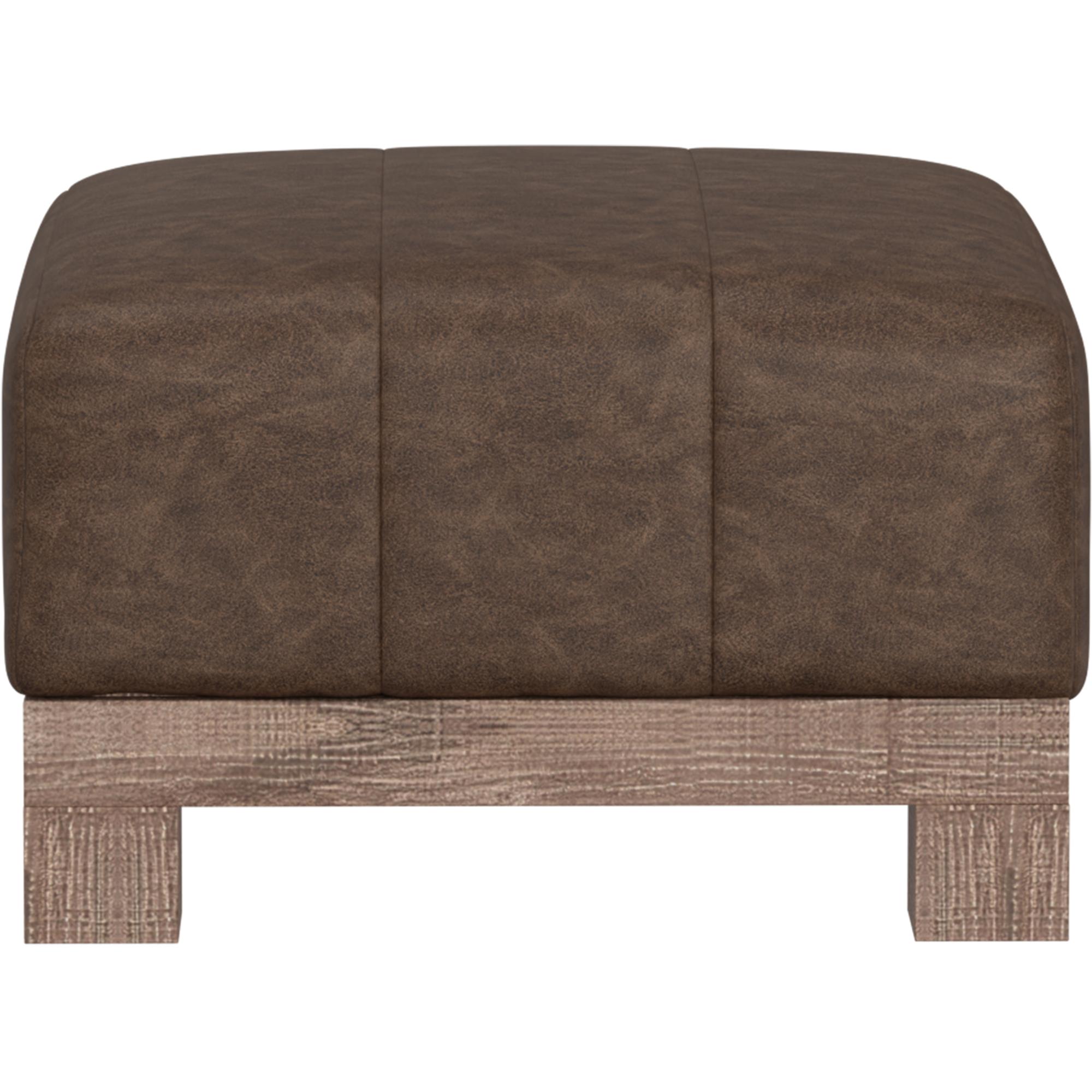 Samba Wooden Frame & Base Upholstered Square Ottoman 2 Samba Wooden Frame & Base Upholstered Square Ottoman - Image 2