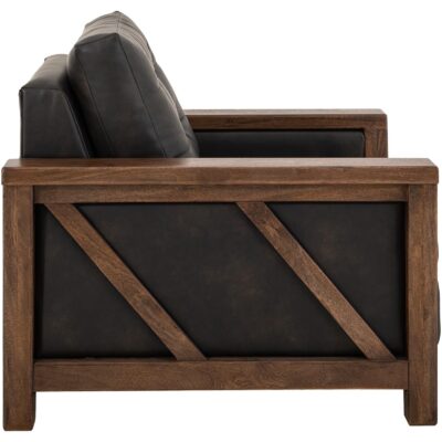 Walnut Wooden Frame & Base Armchair IUP342-ACH-216 IUP342 ACH 216 03