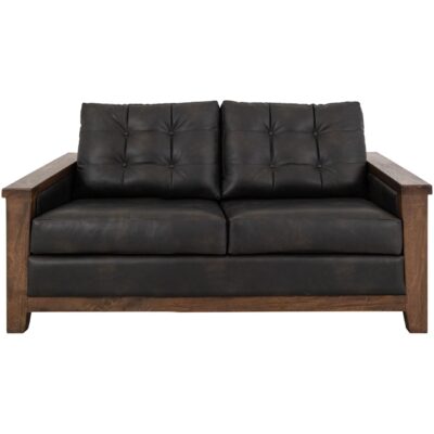 Walnut Wooden Frame Upholstered Loveseat 11 Walnut Wooden Frame Upholstered Loveseat IUP342-LOV-216 IUP342 LOV 216 02