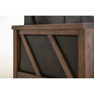 Walnut Wooden Frame Upholstered Loveseat 17 Walnut Wooden Frame Upholstered Loveseat IUP342-LOV-216 IUP342 LOV 216 08