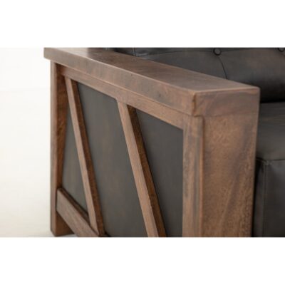 Walnut Wooden Frame Upholstered Sofa 26 Walnut Wooden Frame Upholstered Sofa IUP342-SOF-216 IUP342 SOF 216 13