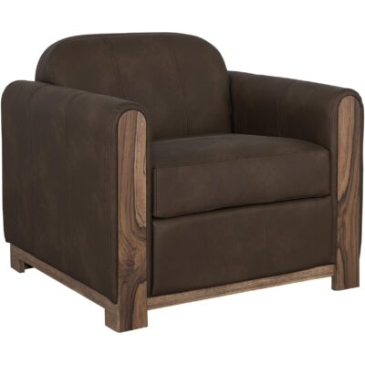 Balam Wooden Frame & Base Armchair