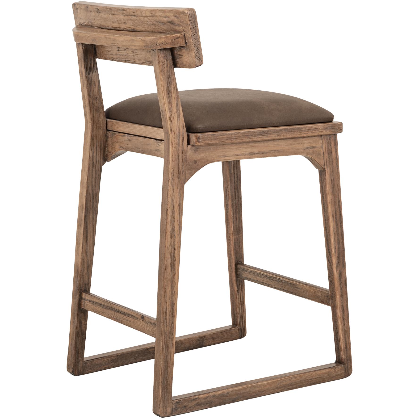 Balam Upholstered 24" Barstool 4 Balam Upholstered 24" Barstool - Image 4