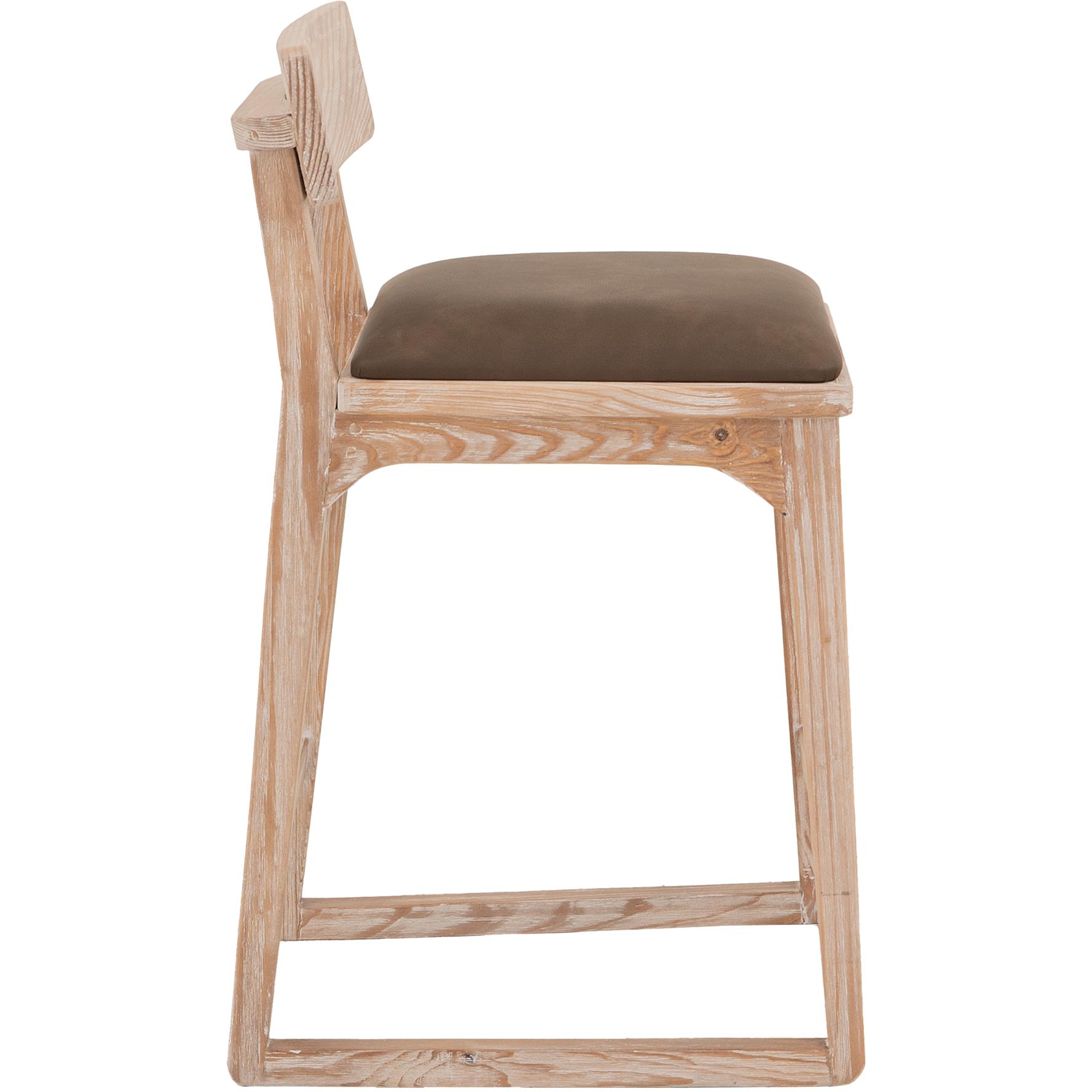 Balam Upholstered 24" Barstool 3 Balam Upholstered 24" Barstool - Image 3