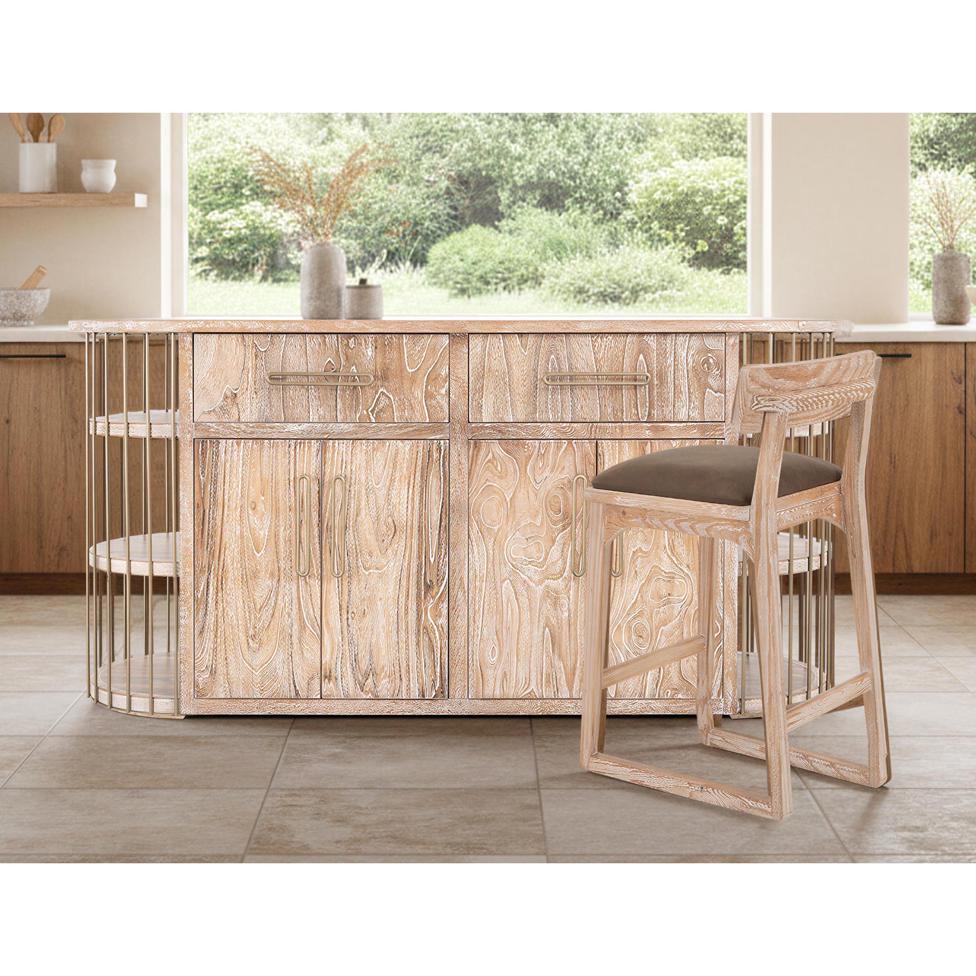 Balam Upholstered 24" Barstool 6 Balam Upholstered 24" Barstool - Image 6