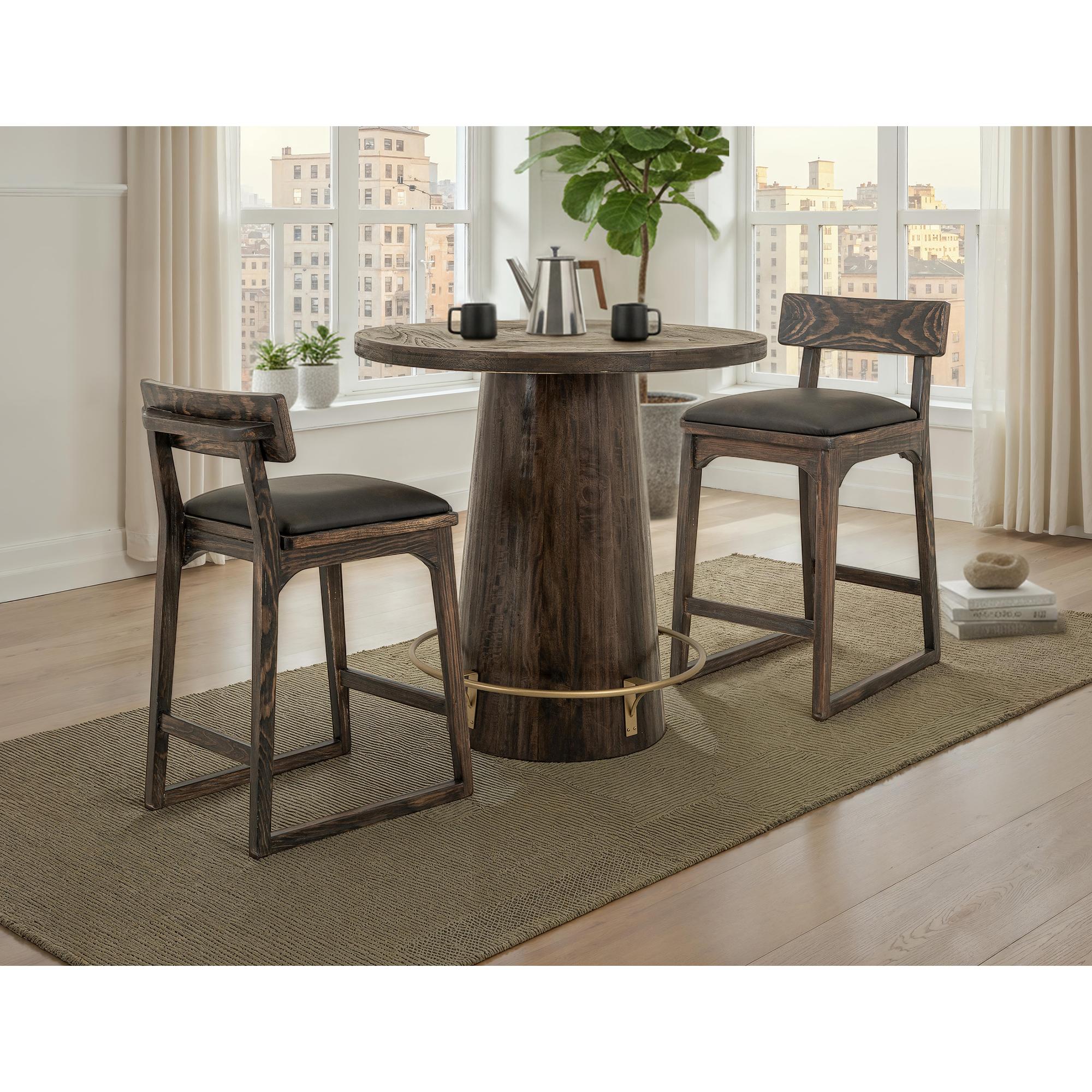 Balam Upholstered 24" Barstool 6 Balam Upholstered 24" Barstool - Image 6