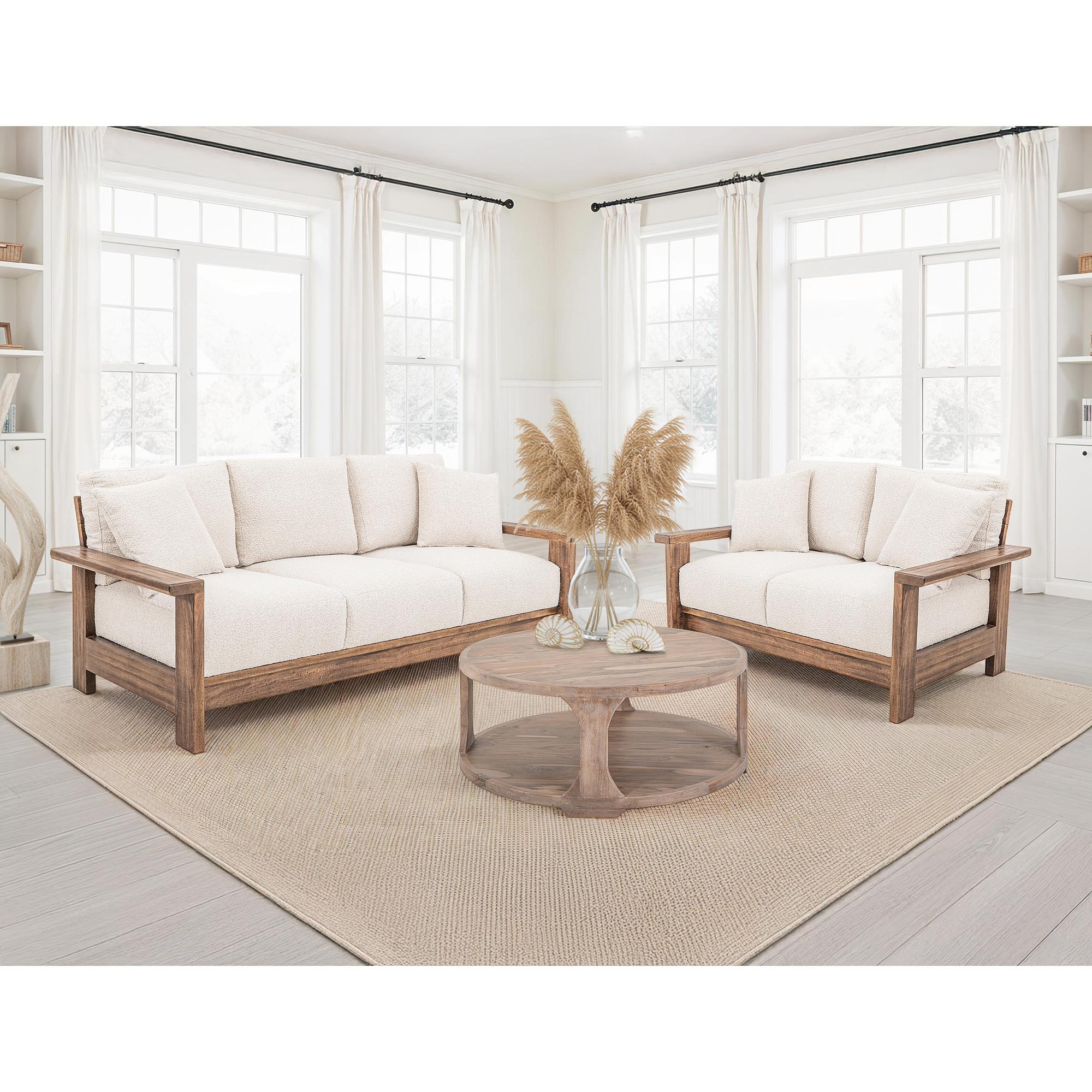 Duna Wooden Frame Upolstered Loveseat 2 Duna Wooden Frame Upolstered Loveseat - Image 2