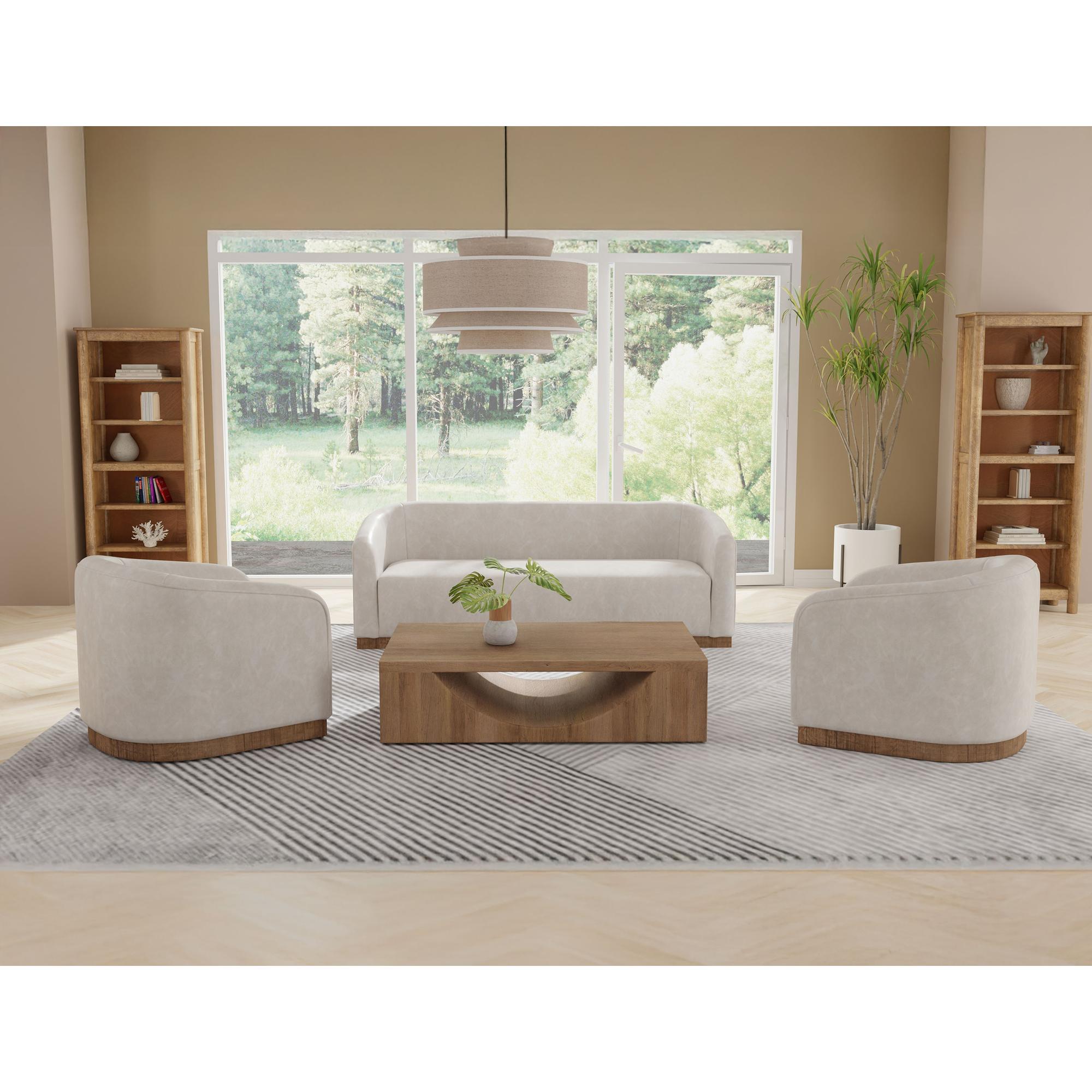 Suomi Wooden Frame & Base Loveseat 4 Suomi Wooden Frame & Base Loveseat - Image 4