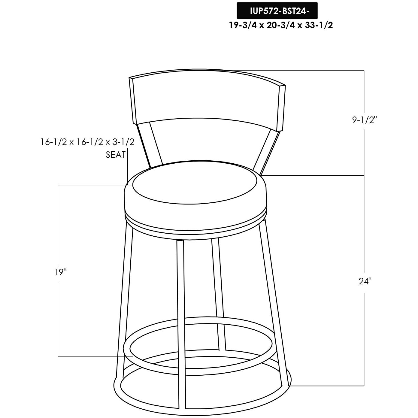 Xel-Ha Barstool 24" 10 Xel-Ha Barstool 24" - Image 10