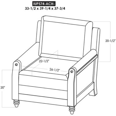 Xel-Ha II Wooden Frame Armchair IUP574-ACH-232 IUP574 ACH 232 13