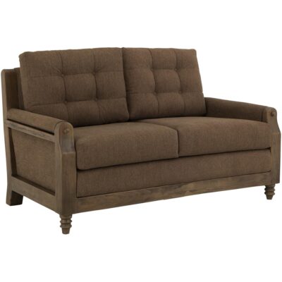 Xel-Ha II Wooden Frame Upholstered Loveseat