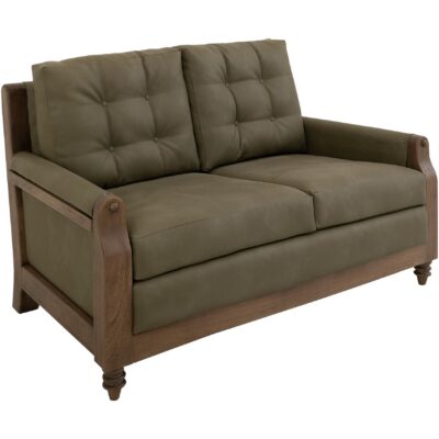 Xel-Ha II Wooden Frame Upholstered Loveseat