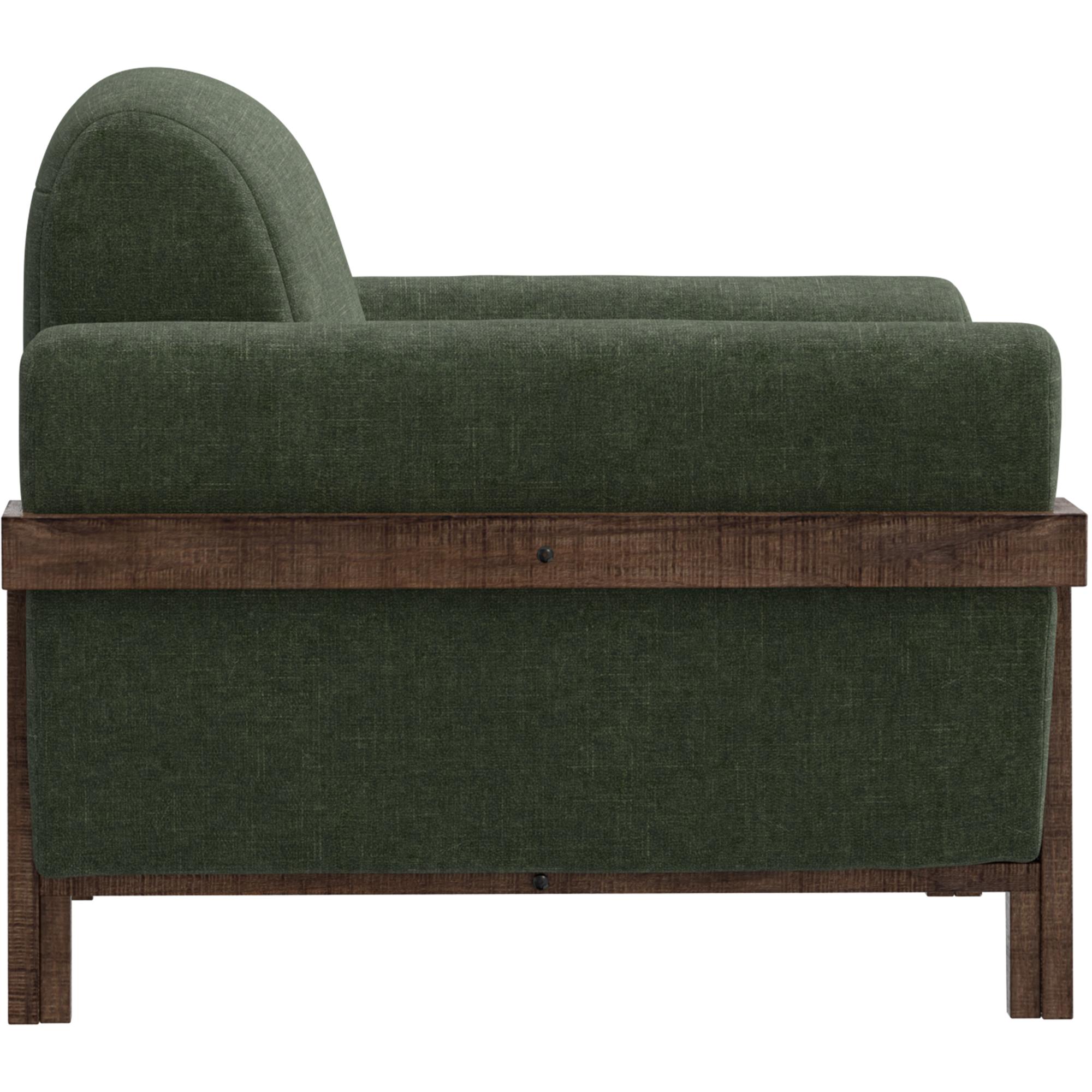 Loft Brown Wooden Frame & Base Armchair 3 Loft Brown Wooden Frame & Base Armchair - Image 3