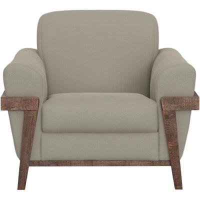 Loft Brown Wooden Frame & Base Armchair IUP644-ACH-151 IUP644 ACH 151 02