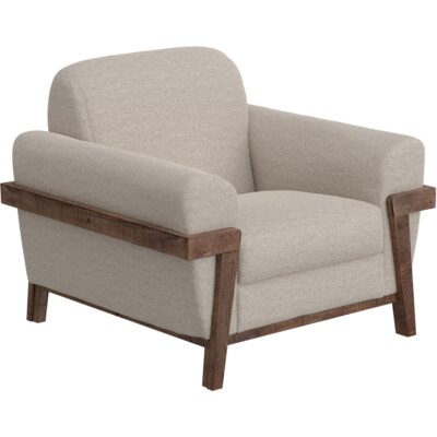 Loft Brown Wooden Frame & Base Armchair