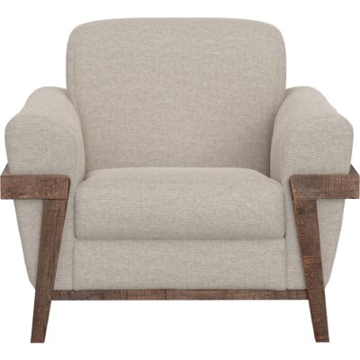 Loft Brown Wooden Frame & Base Armchair IUP644-ACH-161 IUP644 ACH 161 02