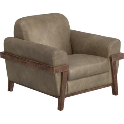 Loft Brown Wooden Frame & Base Armchair