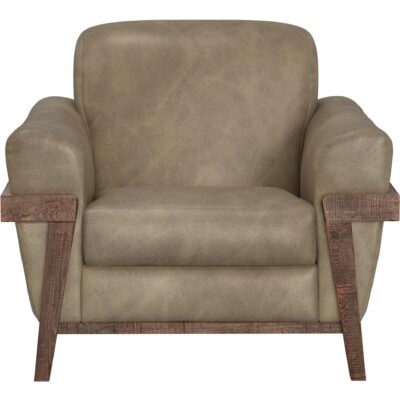 Loft Brown Wooden Frame & Base Armchair IUP644-ACH-201 IUP644 ACH 201 02