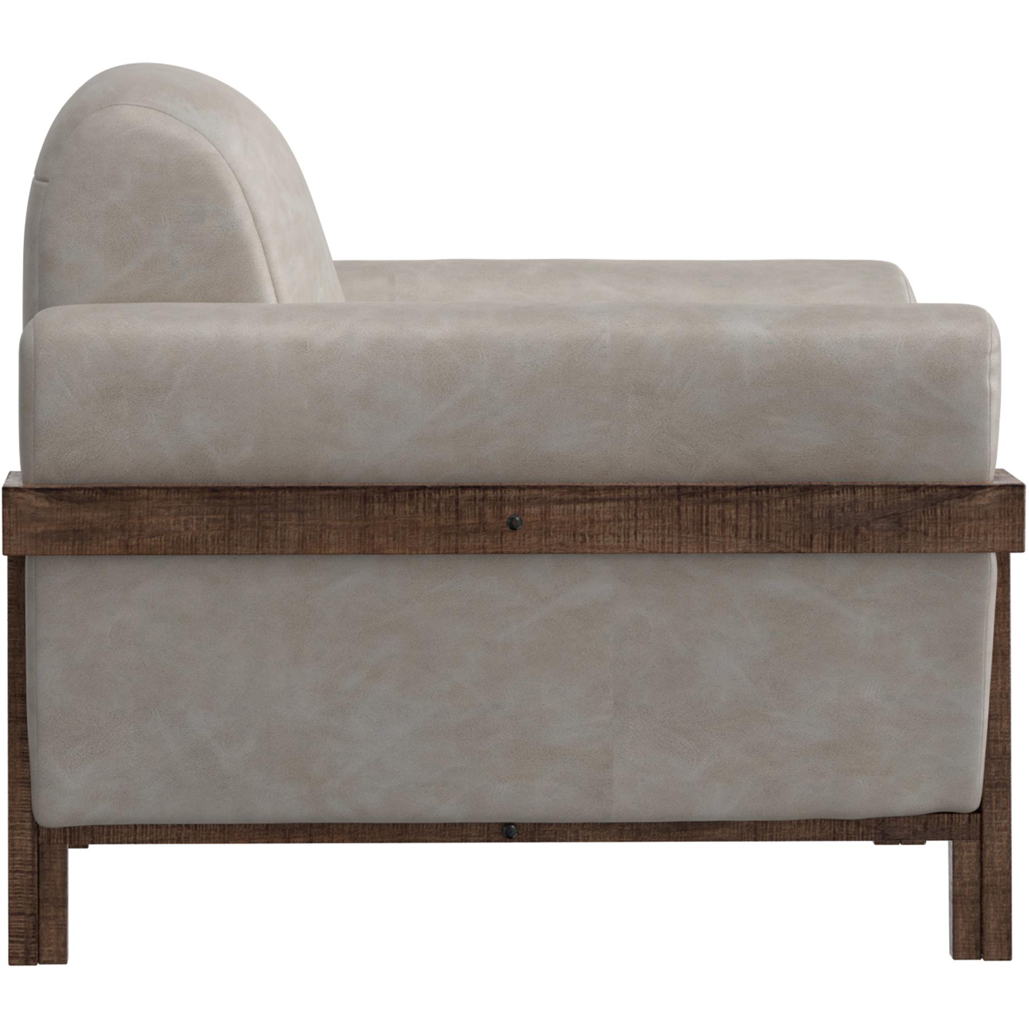 Loft Brown Wooden Frame & Base Armchair 3 Loft Brown Wooden Frame & Base Armchair - Image 3