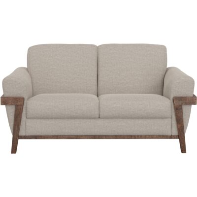 Loft Brown Wooden Frame & Base Loveseat IUP644-LOV-161 IUP644 LOV 161 02
